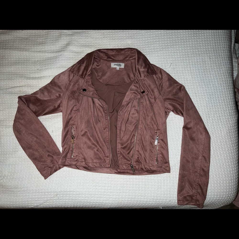 Maybe motorcycle suede jacket